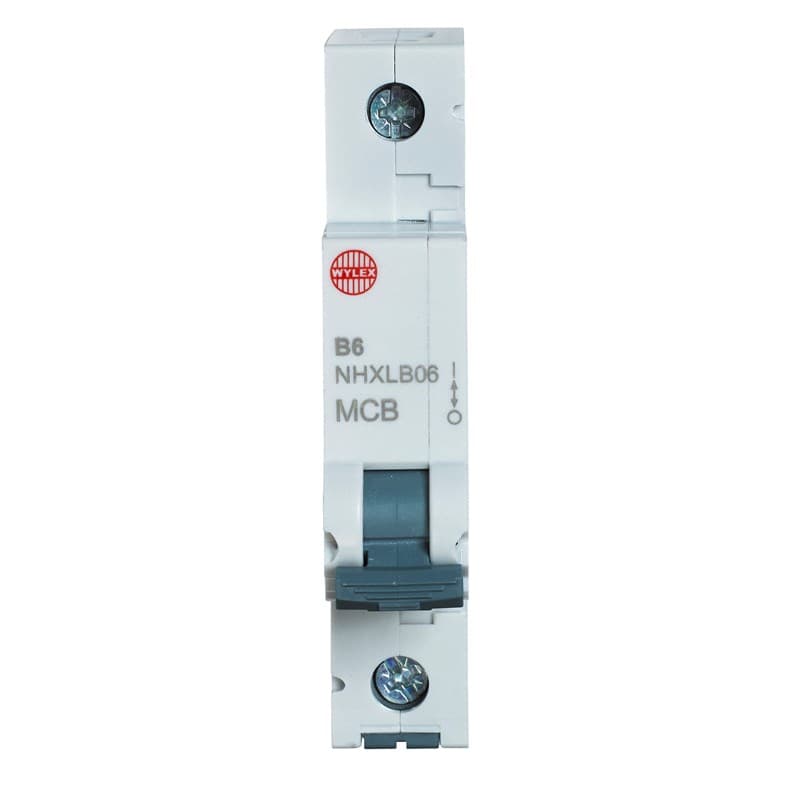 Wylex NHXLB06 6A, 6kA Single Pole Type B MCB