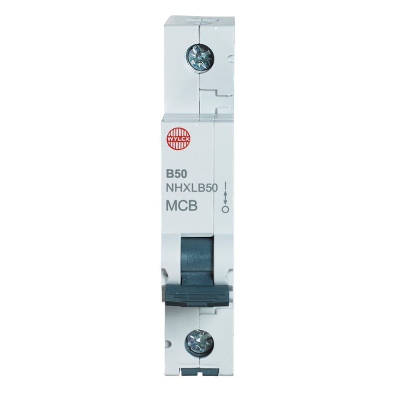 Wylex NHXLB50 50A, 6kA Single Pole Type B MCB