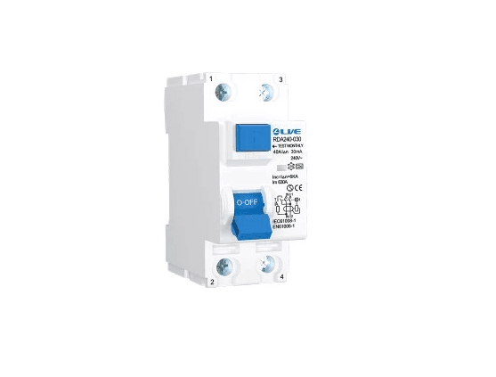 Live RDA240-030 Double Pole RCD 30mA 40A