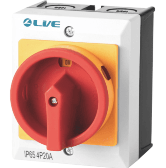 Live RI420 4P Rotary Isolator 20A