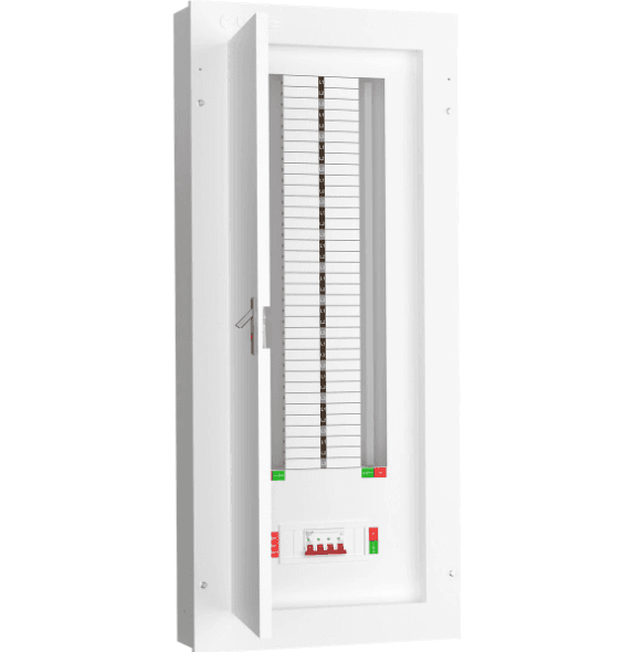 Live TPN24-125 24 Way Distribution Board Three Phase TP&N 125A Incomer