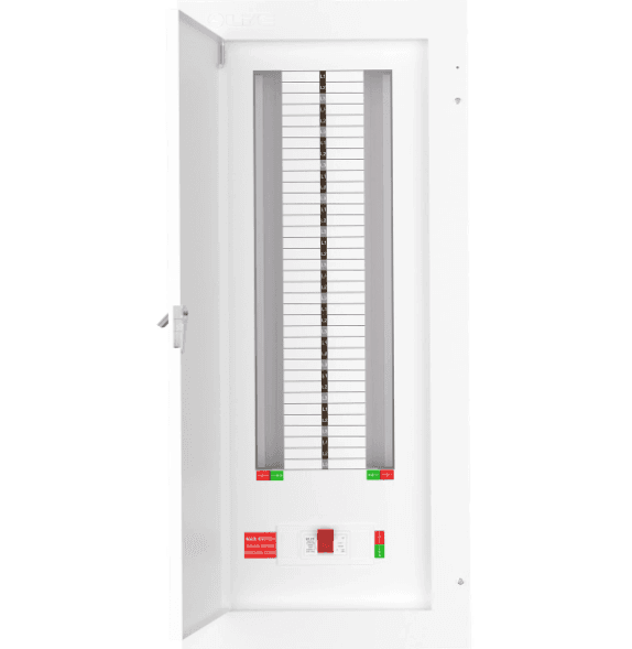 Live TPN24-250 24 Way Distribution Board Three Phase TP&N 250A Main Switch