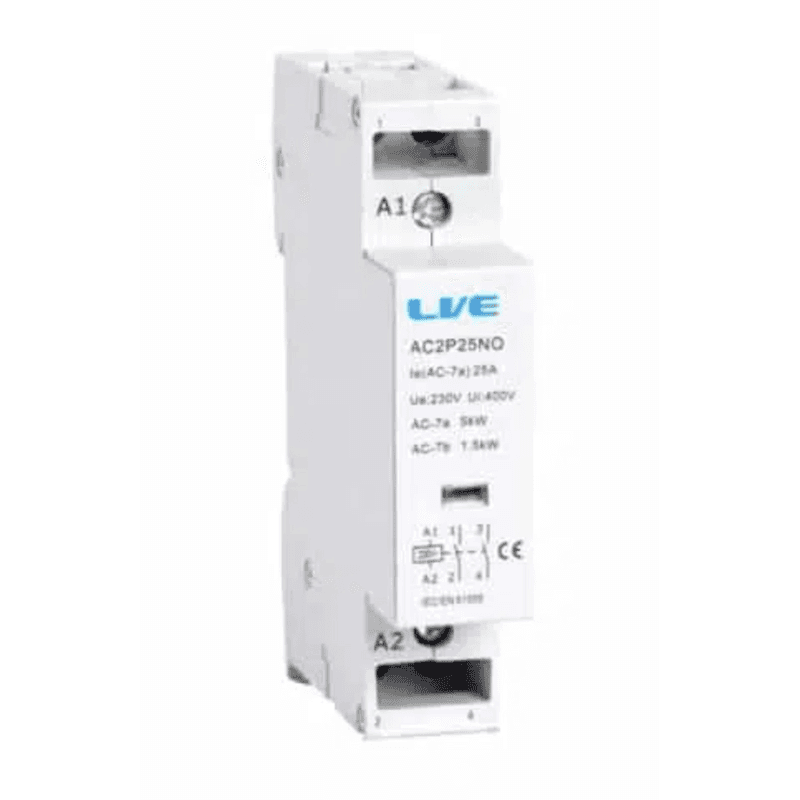 Live Electrical 2 Pole 25A AC Contactor