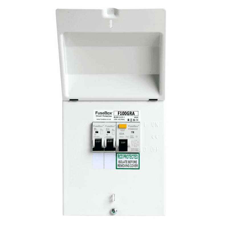 Fusebox F100GRA – Garage Unit 63A RCD 1X6A 1X16A