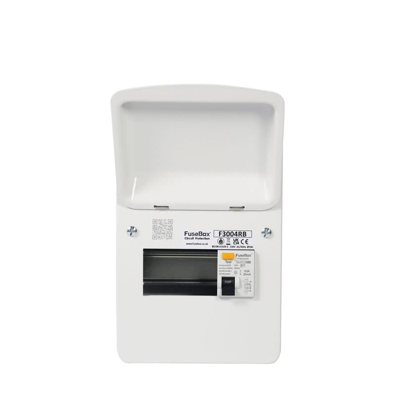 FuseBox F3004RB 4 Way 63A Type B RCD Consumer Unit