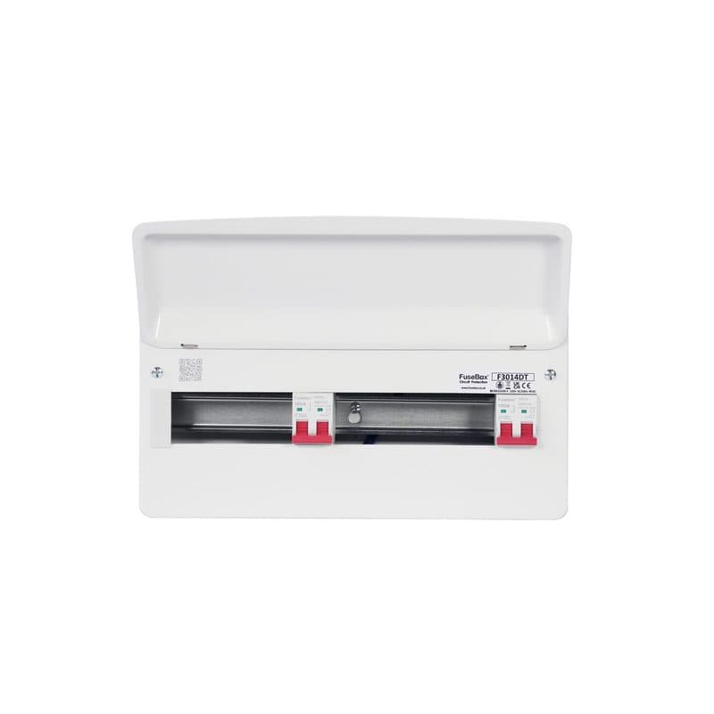 FuseBox F3014DT Dual Tariff Consumer Unit 14 Way 2x100A Main Switch