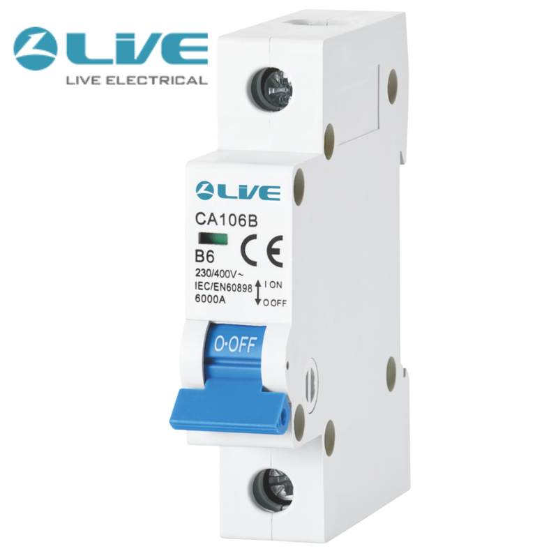Live CA140B Single Pole MCB 6kA B Curve 40A