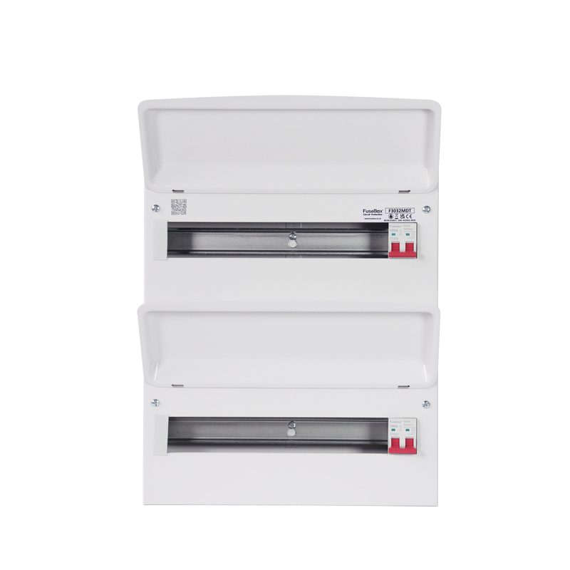 FuseBox F3032MDT Dual Tariff Consumer Unit 32 Way 2x100A Main Switch