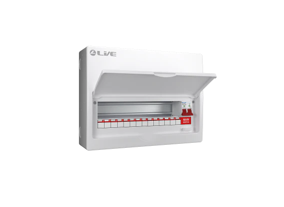 Live LSMC16/100 14 Way Metal Consumer Unit 100A Main Switch