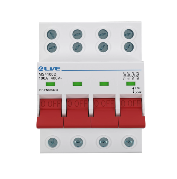 Live MS4100D 100A Double Wiring Terminal Main Switch 4P