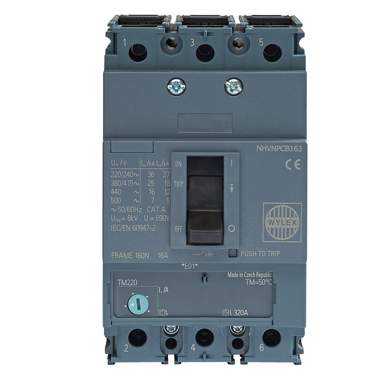 100A 25kA 3P NHV MCCB ATFM c/w Box Terminals
