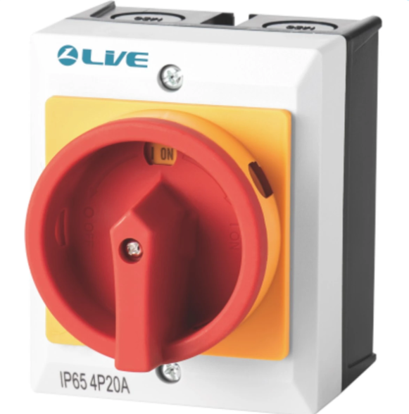Live RI420 4P Rotary Isolator 20A