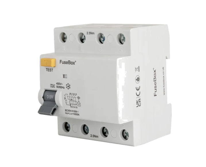 FuseBox RTA0630304 RCD 63A 30mA 4P Type A RCD