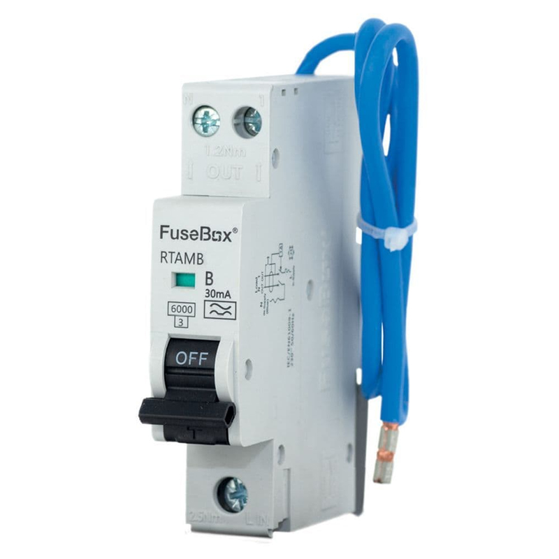 FuseBox RTAMC06BD 6Amp Bi-Directional RCBO C Curve 30mA 6kA TYPE A